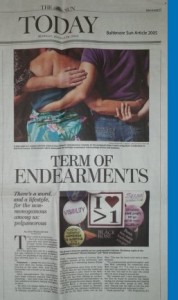 Early Article on Polyamory, Baltimore Sun 2005